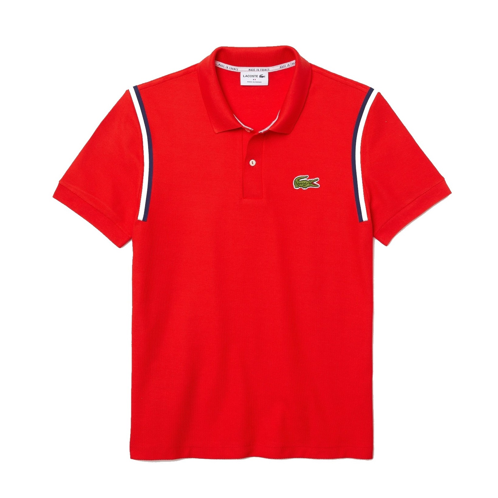 Talla Color de malva Flexible Lacoste "Made in France" Regular Fit Organic Cotton Polo Shirt Red
