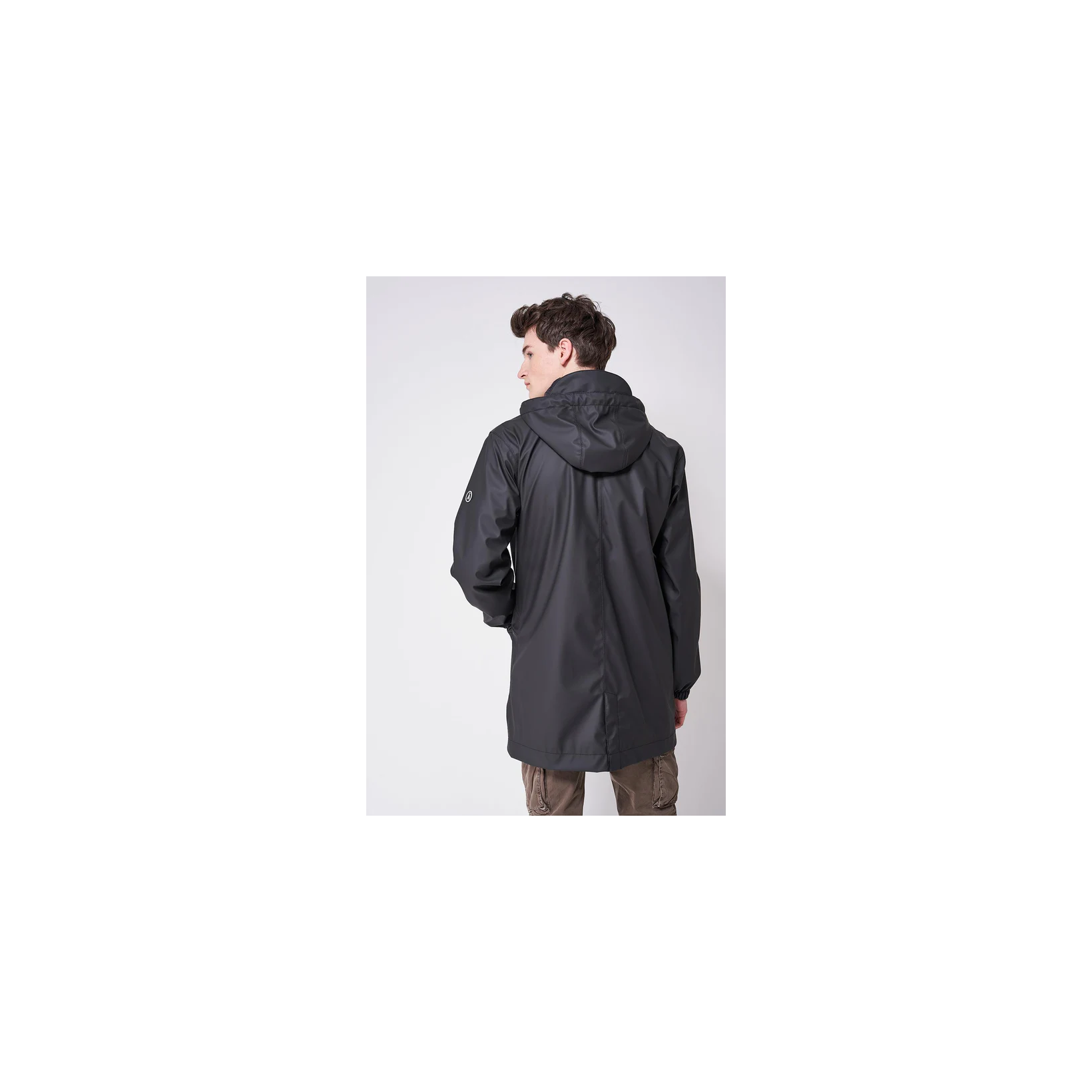 Abrigo impermeable de hombre tipo plumas Tantä Negro – Tantä Rainwear