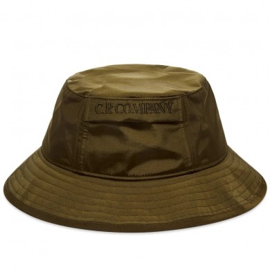 C.P. Company Chrome Bucket Hat Ivy Green
