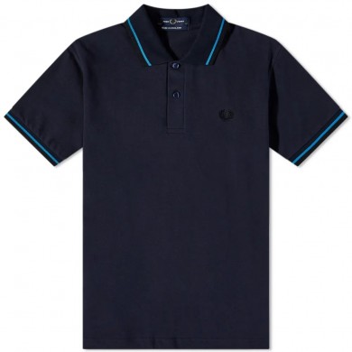 Fred Perry Reissues Original Twin Tipped Polo Navy, King Fisher & Black