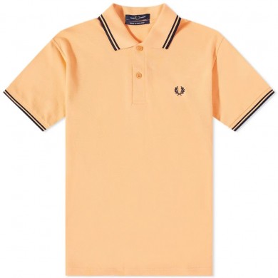 Fred Perry Reissues Original Twin Tipped Polo Salmon & Carbon Blue
