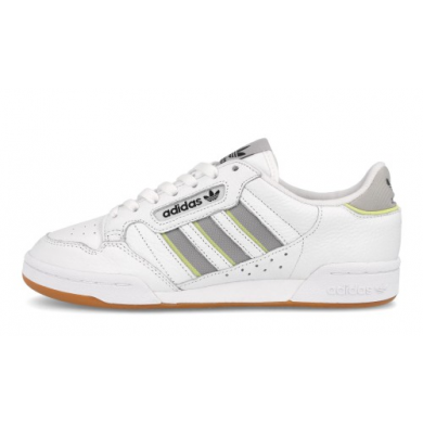 Adidas Continental 80 Stripes White, Grey & Yellow