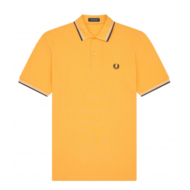 Fred Perry Reissues Original Twin Tipped Polo Gold & Deep Carbon