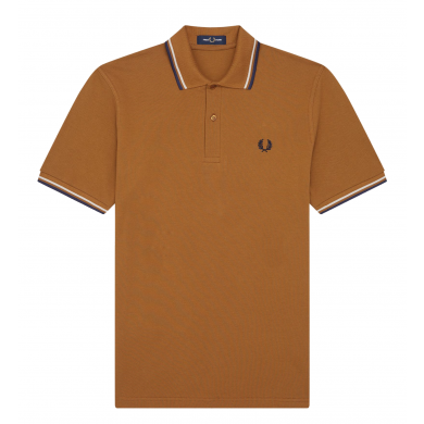 Fred Perry Reissues Original Twin Tipped Polo Dark Caramel & Deep Carbon