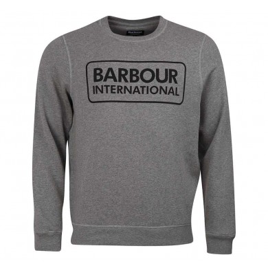 Barbour International Large Logo Sweatshirt Anthracite Marl