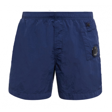 C.P. Company Flatt Nylon Garment Dyed Swin Shorts Ink Blue