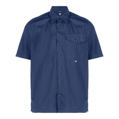 C.P. Company Popeline Pocket Shirt Medieval Blue