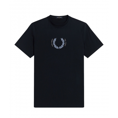 Fred Perry Laurel Wreath Graphic Tee Navy