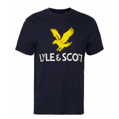Lyle & Scott Sports Printed Tee Navy