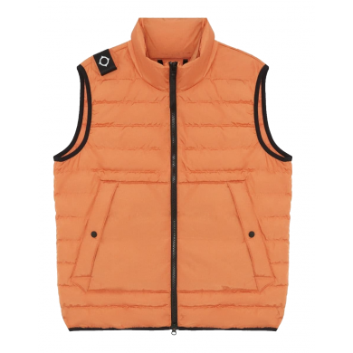 MA.Strum  Down Quilt Gilet Coral Gold