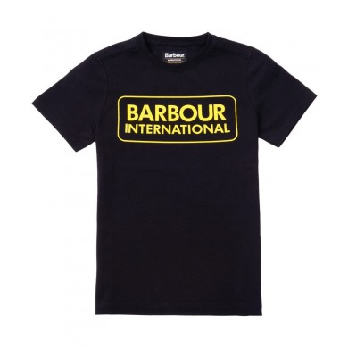 Barbour International Graphic Tee Black & Yellow
