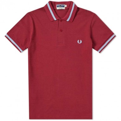 Fred Perry Reissues Original Single Tipped Polo Maroon & Ice