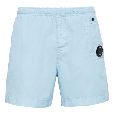 C.P. Company Flatt Nylon Garment Dyed Swin Shorts Starlight Blue