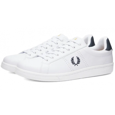 Fred Perry Authentic B721 Leather Sneaker White & Navy