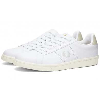 Fred Perry Authentic B721 Leather Sneaker White & Ight Oyster