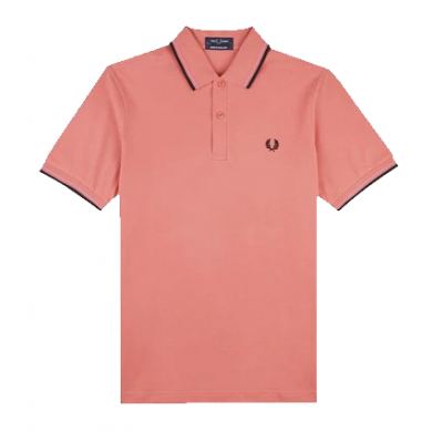 Fred Perry Reissues Original Twin Tipped Polo Bright Pink & Black