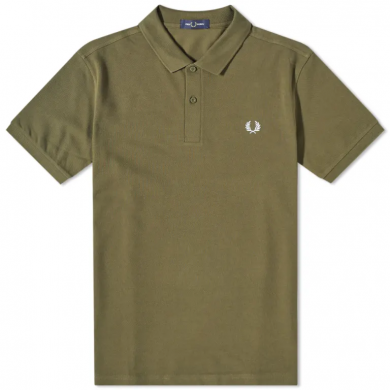 Fred Perry Slim Fit Plain Polo Uniform Green