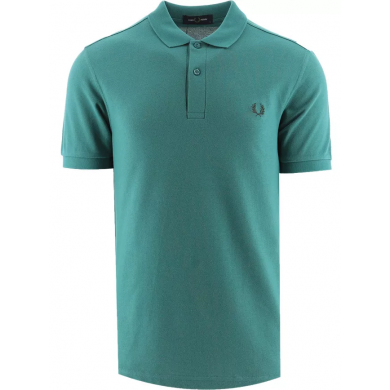 Fred Perry Slim Fit Plain Polo Deep Mint