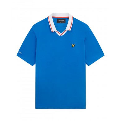 Lyle & Scott France Football Polo Shirt Blue