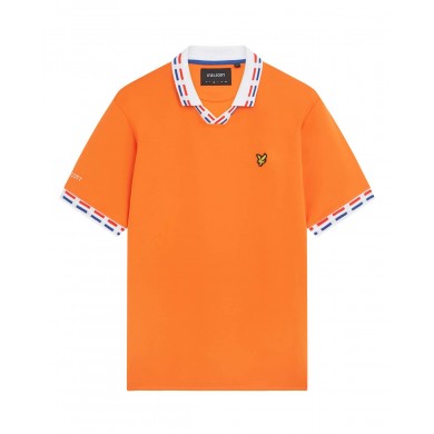 Lyle & Scott Netherlands Football Polo Shirt Orange