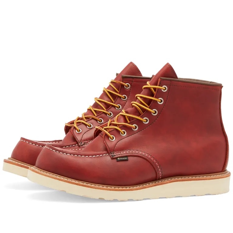 Pre-owned Red Wing Shoes Red Wing 8864 Gore-tex Heritage Work 6 Toe Boot Russet Taos In Naranja